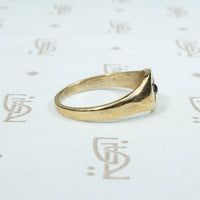Star Set Amethyst Tiny Gold Ring