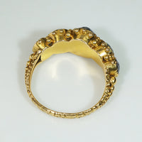 Fine Georgian 18k Gold and Gemstone Ring