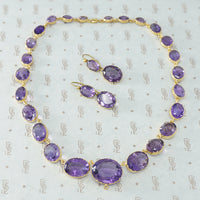 Antique Amethyst Paruré in Fitted Box