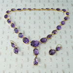 Antique Amethyst Paruré in Fitted Box