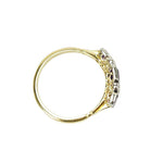 Regal Amethyst and Diamond Ring in Platinum topped 18k Yellow Gold