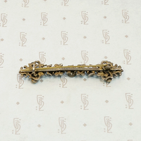 Antique Amethyst and Pearl Austro Hungarian Pin