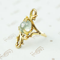 Golden Curves An Art Nouveau Ring