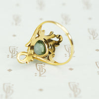 Golden Curves An Art Nouveau Ring