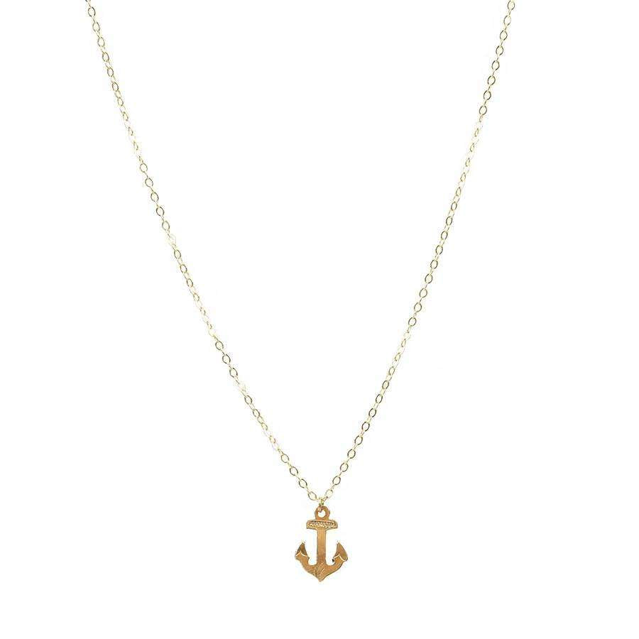 Tiny Anchor of Hope Necklace