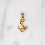 Saucy Little Gold Anchor Charm