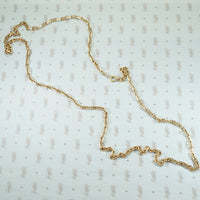 Vintage Extra Long Gold Anchor Chain