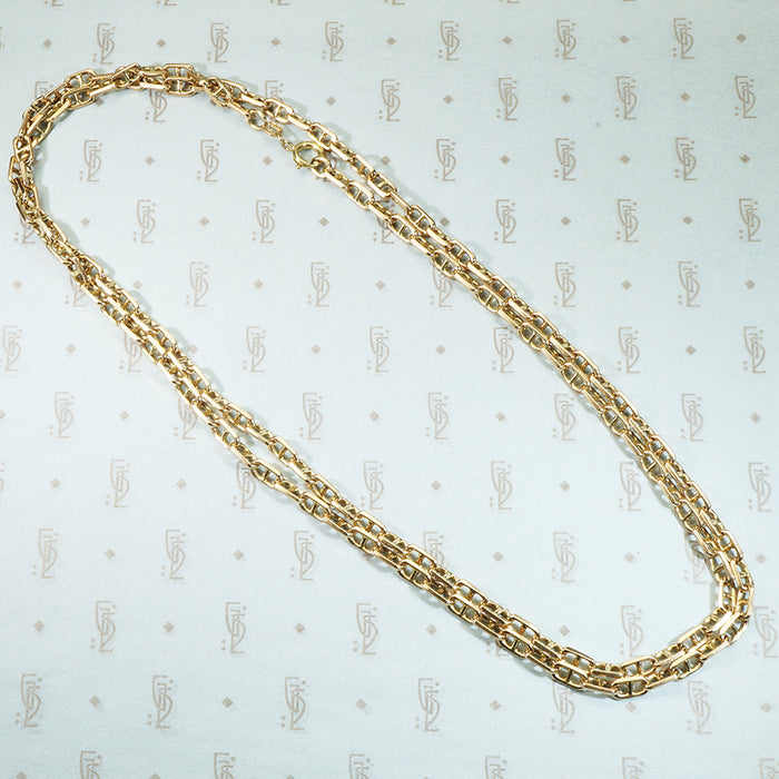 Chunky vintage extra long anchor mariners chain