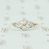 platinum and gold diamond conversion ring
