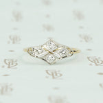 platinum and gold diamond conversion ring