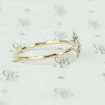 platinumand gold diamond art deco conversion ring
