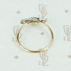 platinum and gold diamond conversion ring side