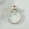 Vintage Sterling Ankh Ring with Pink Tourmaline