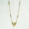 Rare French Art Nouveau Silver Gilt Pearl Necklace
