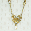 Rare French Art Nouveau Silver Gilt Pearl Necklace