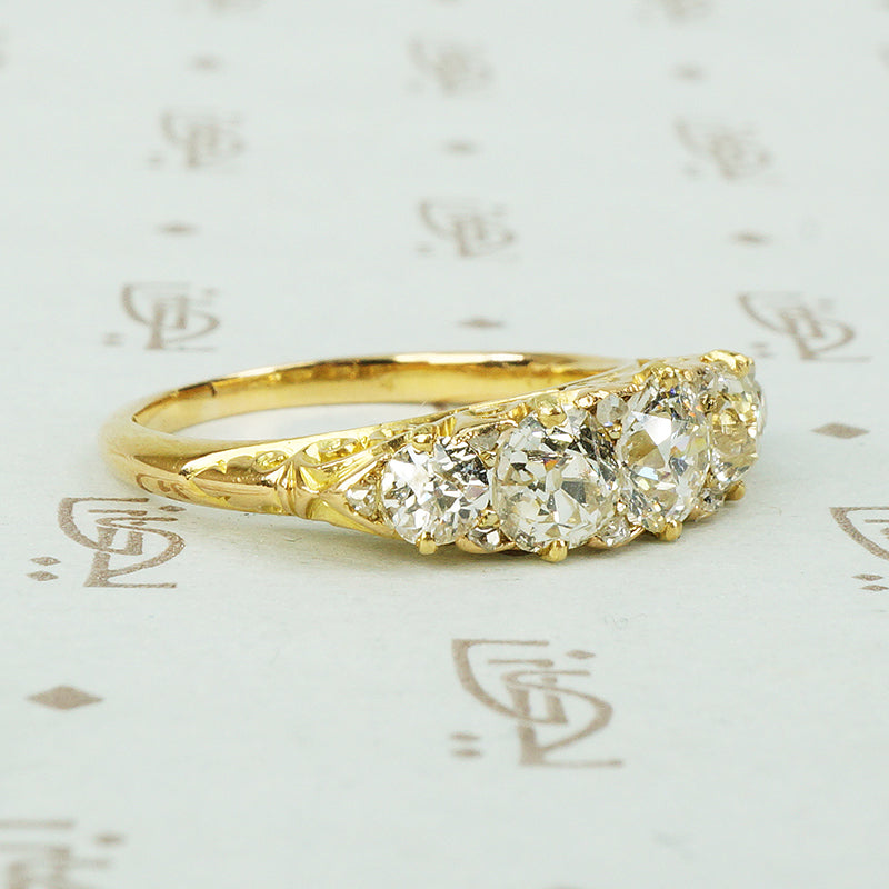 Stunning 19thc OEC and Rose Cut Diamond Band