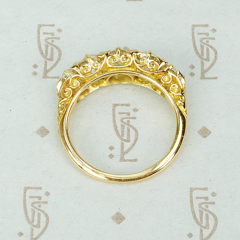 Stunning 19thc OEC and Rose Cut Diamond Band