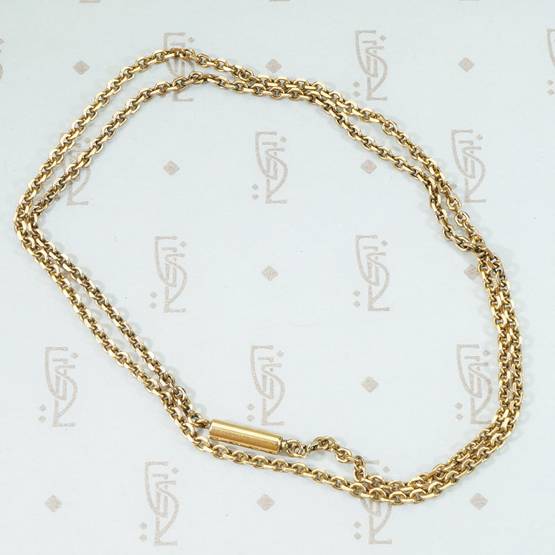 Pretty Pale Pink Gold Antique Chain