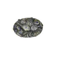 carved lotus blossom vintage chinese brooch