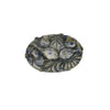 carved lotus blossom vintage chinese brooch
