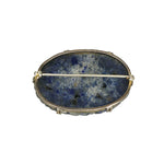 back detail of vintage chinese brooch in the form of a carved lotus