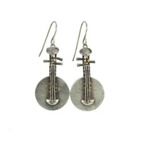 Vintage 1920's Chinese Earrings Ruan - Gem Set Love