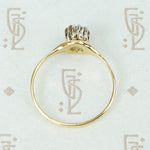 Old Euro Diamond prong set solitaire profile