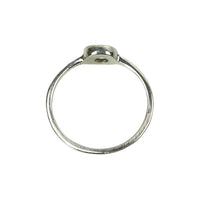 Antique Table cut Diamond in Recycled White Gold - Gem Set Love