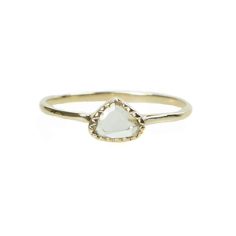 Triangular Table Cut Diamond in a saw tooth bezel by 720