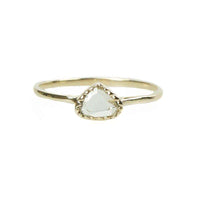 Triangular Table Cut Diamond in a saw tooth bezel by 720