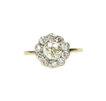 Late 19thc Pale Yellow Diamond set Engagement Ring