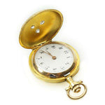 Art Nouveau Ladies Diamond set Pendant Watch in 14k Yellow Gold