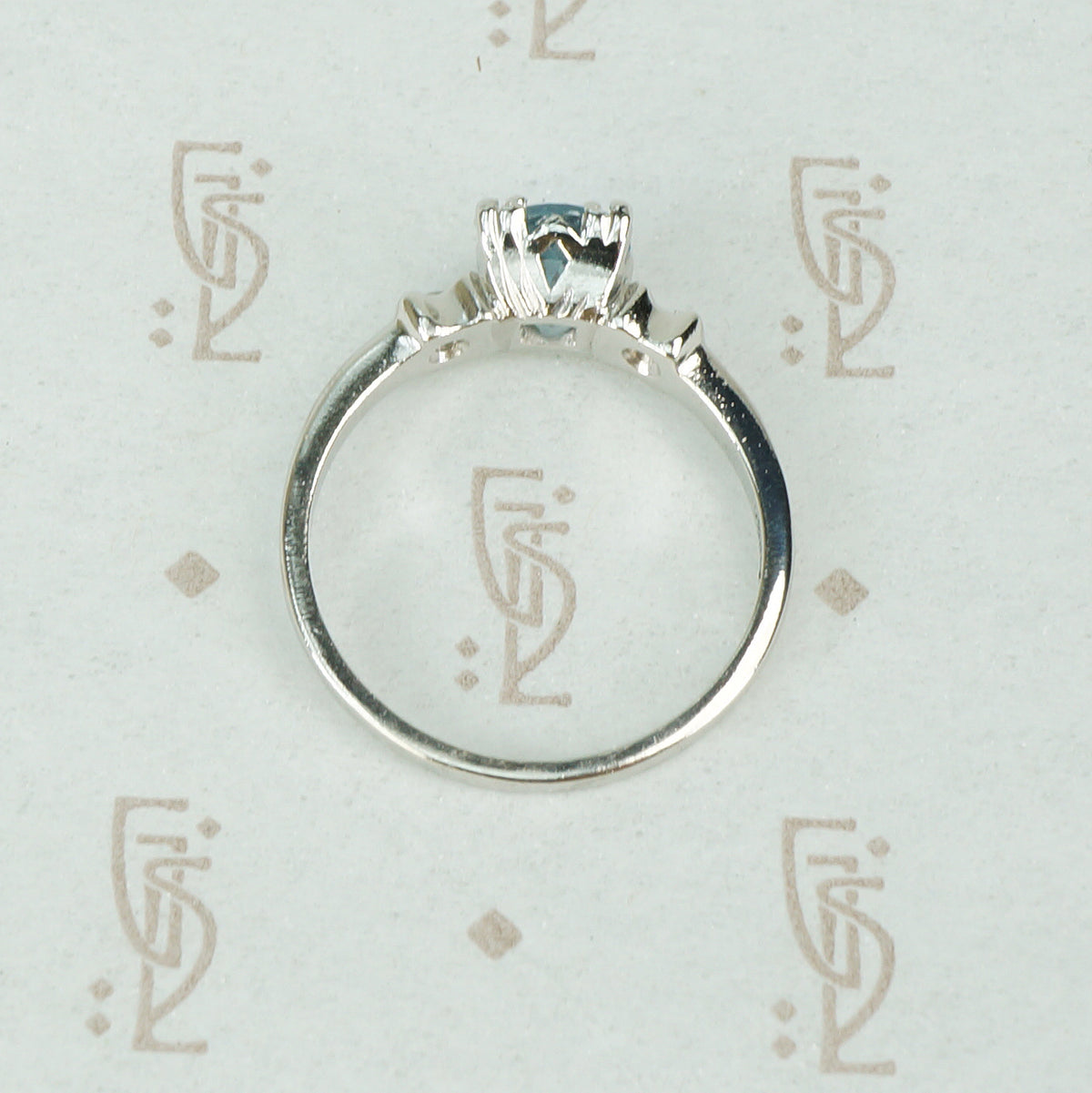 The Perfect Blue Aquamarine Engagement Ring
