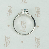 The Perfect Blue Aquamarine Engagement Ring