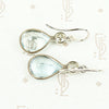 Aquamarine and Antique Diamond Earrings by GSL