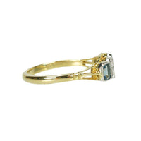 Sparkling Aquamarine and Diamond set Ring