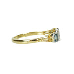 Sparkling Aquamarine and Diamond set Ring