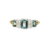 Sparkling Aquamarine and Diamond set Ring