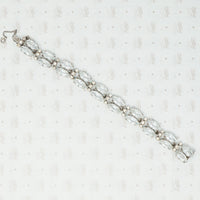 1920s aqua paste sterling bracelet