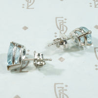 Gorgeous Aquamarine Stud Earrings