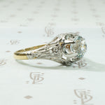 Glacial Blue Aquamarine in Fanciful Filigree