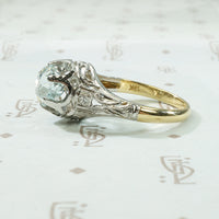 Glacial Blue Aquamarine in Fanciful Filigree