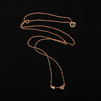 Tiny Arrow Necklace in Recycled Gold by 720