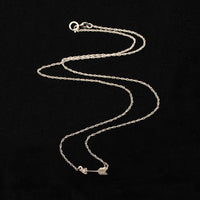Tiny Arrow Necklace in Recycled Gold by 720