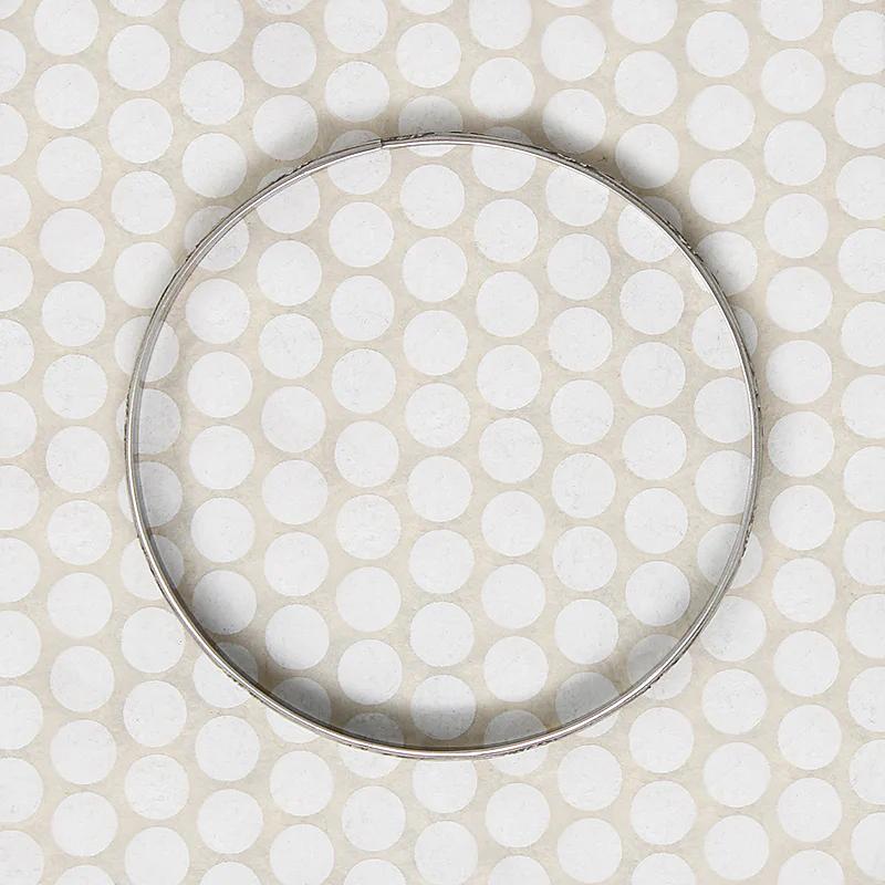 The Art Nouveau Patterned Sterling Bangle from Allie B.
