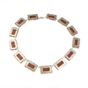 Art Deco Pressed-Glass Necklace