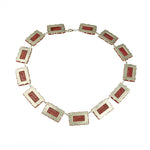 Art Deco Pressed-Glass Necklace
