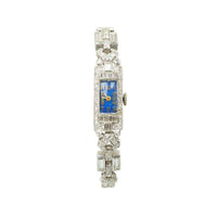 Art Deco Platinum and Diamond Ladies Bracelet Watch