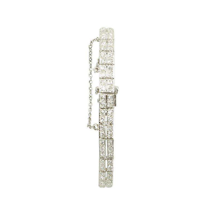 Art Deco Platinum and Diamond Ladies Bracelet Watch