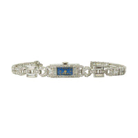 Art Deco Platinum and Diamond Ladies Bracelet Watch